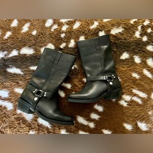 Dingo Black Harness Motorcycle Biker Boots BoHo Indie Alt